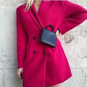Zara fuchsia blazer dress